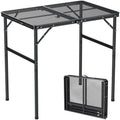 Anbte 3ft Portable Grill Table Max 29.5", 2 Adjustable Heights, 31" X 22" by Anbte