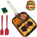 Egg Pan, 3 in 1 Breakfast Skillet with Divided Sections for Eggs by Unknown