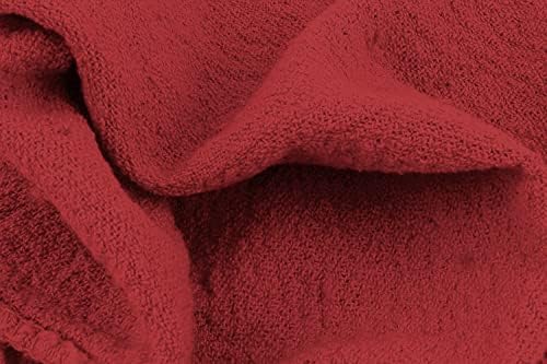 Avalon Towels Cotton Shop Rags – (Pack of 150) Size 12x14 Inches Cleaning Rags – Absorbent Shop Towels and Multipurpose Cleaning Towels for Automobiles, Industries, Garage and Homes (Red) - Image 2