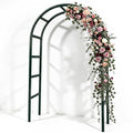 RUBFAC 7.8ft Garden Arch, Metal Trellis for Climbing Plants Outdoor by RUBFAC