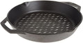 Lodge Pre-Seasoned Cast Iron Round Grilling Basket, 12 Inches by Lodge