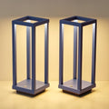 PUSU Cordless Waterproof Table Lamps Set of 2, Blue LED Outdoor Desk Lamp by PUSU