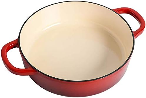 Crock-Pot Crock Pot Artisan Enameled Cast Iron Braiser W/Lid, 5 Quart, Scarlet Red - Image 5
