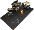100X52 Inches Under Grill Mats for Outdoor Grill Fireproof Deck Protection by SHINESTAR