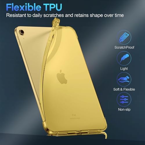 Clear Yellow Case for iPad (A16) 11th/10th Gen 11/10.9 inch 2025/22 - Image 5