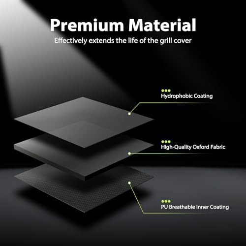 Topcrown Grill Cover for Outdoor Grill Waterproof BBQ Gas Grill Cover (75") - Image 3