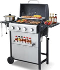 4-Burner Stainless Steel Propane Gas Grill by LabolataOutdoorGrills