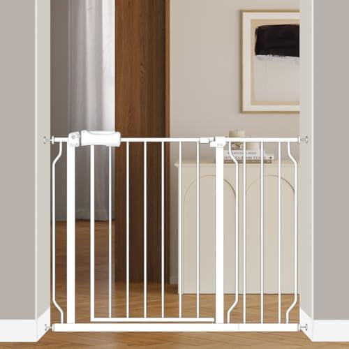 Fairy Baby 38.5-43.5 Inch Extra Wide Baby Gate for Doorways Stairs Hallway - Image 2