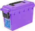 Sheffield 12632 Ammo Storage Box, Stackable .30 Cal Field Boxes, Water and Dust Resistant, Lockable Storage Box with Handle, Secures Hunting Gear, Supplies, & Bullets, Made in USA, Purple(Pack of 6) by Sheffield