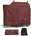 Foldable Grill Cover for Traeger 20 Series Wood Pellet, Waterproof 600D Heavy Duty Wood Pellet Smoker Cover, Fade＆Tear Resistant Pellet Grill Cover for Recteq 340 Grills Junior,Red by Unknown