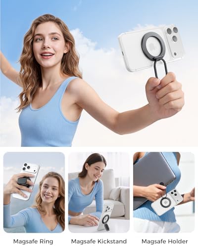 SUPERONE for MagSafe Phone Grip, Dual-Sided Magnetic Phone Ring Holder - Image 6