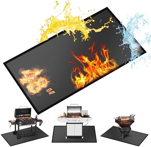 48 ×36 Inch Under Grill Mat Fit Blackstone 17in & 22in Griddle with Stand by Youlvy
