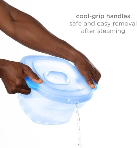 Ubbi 3-in-1 Collapsible Microwave Baby Bottle Sterilizer Wash Bin, Blue - Image 5
