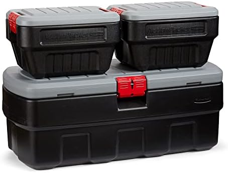 Rubbermaid ActionPacker️ 48 Gal with 8 Gal Containers Nested, Lockable Storage Bins, Industrial, Rugged Storage Container Bundle with Lids by Rubbermaid