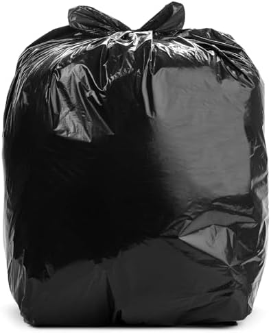 Aluf Plastics 20-30 Gal Black Trash Bags, Star Seal, 36" x 30" Pack of 100 by AlufPlastics