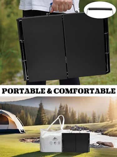 Charmline 18x13 inches Big Desktop Charcoal Grill, Liftable Grilling Net, Foldable Portable Grill for Indoor and Outdoor, BBQ Grill for Camping, Gardens, Picnics, Beach Parties, Black - Image 4