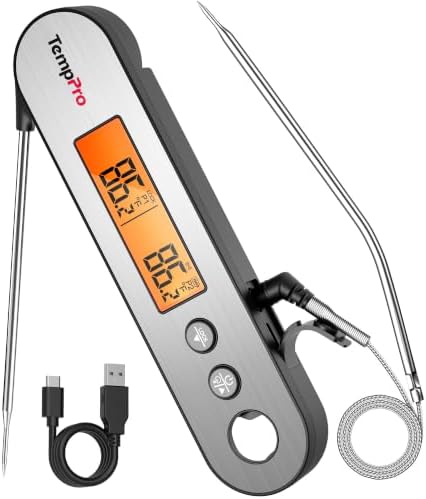 TempPro TempSwift Rechargeable Digital Meat Thermometer for Cooking by TempPro