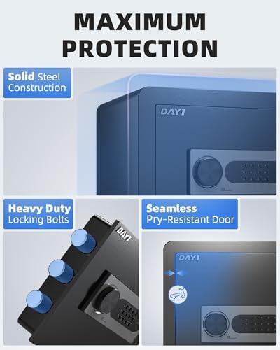 DAYI Safe Box, 0.8 Cu. Ft. Home Safes with Fireproof Bag for Valuables Docs - Image 2