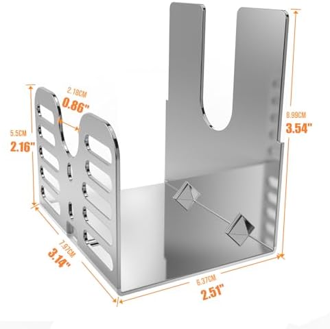 Onlyfire Universal Barbecue Grill Stainless Steel Rotisserie Motor Bracket (Pack of 2) - Image 2