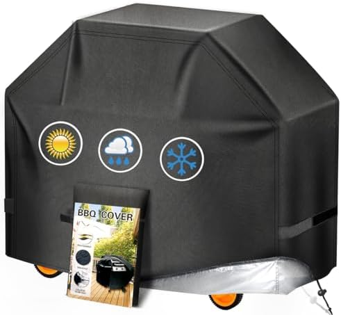 Aoretic Grill Cover, 65 inch BBQ Gas Grill Cover for Outdoor Grill, Grill Cover Barbecue Waterproof, Anti-UV for Weber Char-Broil Monument Nexgrill Spun Charbroil by Aoretic