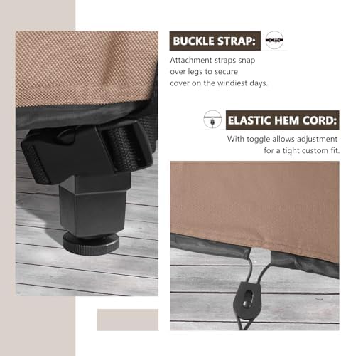 ULTCOVER Waterproof Patio Furniture Cover 86L x 86W in - Image 4