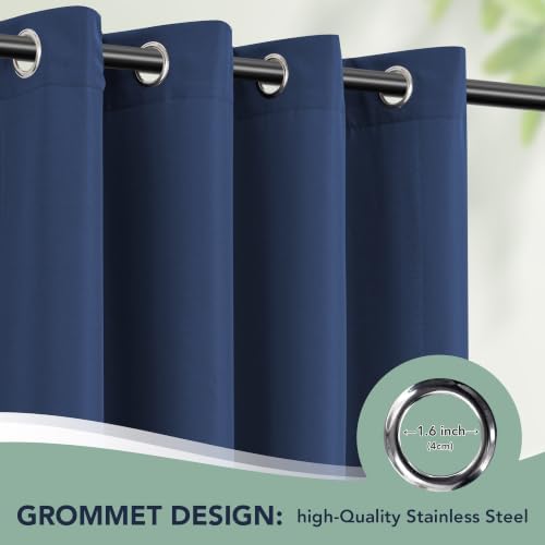 Patio Curtains Outdoor Waterproof, 6-Panels, Privacy Drapes - Image 6