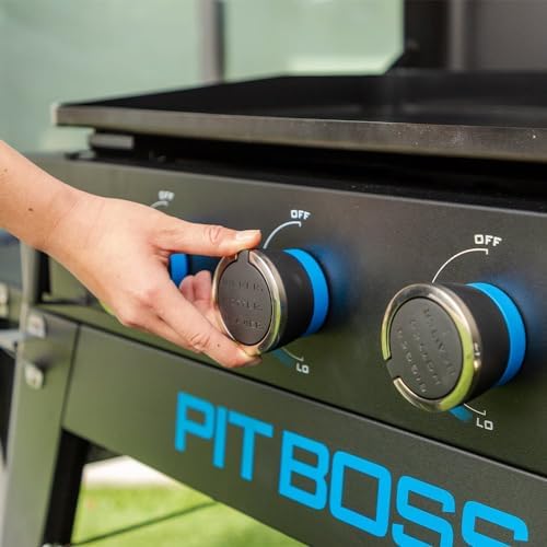Pit Boss 4-Burner Propane Gas Non-Stick Ceramic Coated Rust-Resistant Portable Lift-Off and Stationary Griddle Grill with Hard Cover, 647-Sq. In. (35" L x 18" W) Cooking Space, 46,000 BTU, Black - Image 6