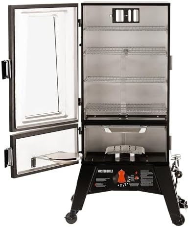 Masterbuilt® 40-inch ThermoTemp Propane Gas Vertical BBQ Smoker with Analog Temperature Control and 960 Cooking Square Inches in Black, Model MB20051316 - Image 2