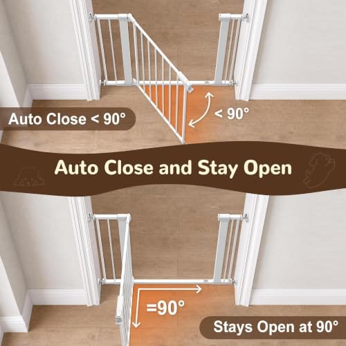 41” Extra Tall Pet Gates for Doorways 29.7-40.6" Wide Baby Gates - Image 4
