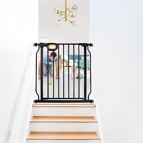 owlie Baby Gate for Stairs 29-33 Inch Wide with Door Indoor - Image 6