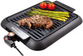 Brentwood 1200W Electric Smokeless Indoor Grill with Ceramic Non-Stick Surface, Adjustable Temperature, and Dishwasher Safe Parts, 12.6” x 10”, Black by BrentwoodAppliances