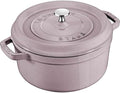 STAUB Cast Iron 7-qt Round Cocotte - Lilac by Unknown