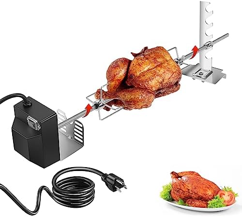 Rotisserie Grill Kit, Automatic Rotating BBQ, UL Certificated by Zalhyrox