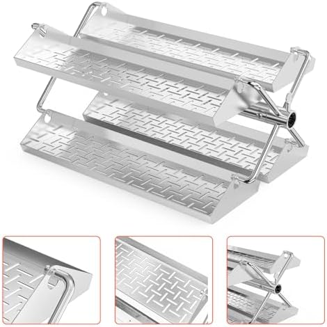 onlyfire Stainless Steel BBQ Rotating Tray Rotisserie Basket for Most Grill - Image 4