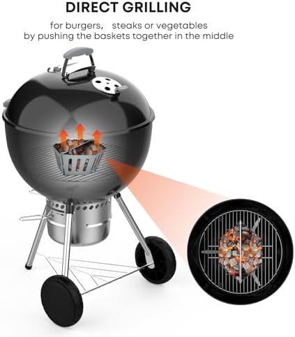 Stanbroil Charcoal Grill Basket Barbecue Grilling Charcoal Holder - Image 6