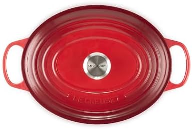 Le Creuset Enameled Cast Iron Oval Dutch Oven, 6.75 qt., Cerise - Image 2