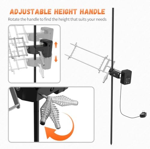 onlyfire Rotisserie Grill Kit Adjustable Spit Roaster with Cordless Motor - Image 3