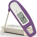Lavatools Javelin® Ultra-Fast 3-Second Digital Instant Read Meat Thermometer for Grill and Cooking, 2.75" Probe, Compact Foldable Design, Large Display, IP65 Water Resistant, NSF Certified – Ube by Lavatools