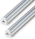 Barrina T8 LED Shop Lights 4FT, 50W 7000LM 6500K, ETL Listed, 2 Packs by Barrina
