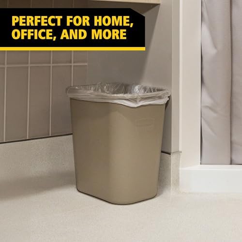 Rubbermaid Commercial Products Wastebasket, Beige, 7-Gallon - Image 3