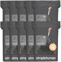 simplehuman Code Q 200 Count Odorsorb® Custom Fit Liners, Drawstring Odor Absorbing Trash Bags, One-by-One Mess-Free Dispense, Extra Thick & Double Seamed, 50% PCR Plastic, 50-65 Liter / 13-17 Gallon by Unknown