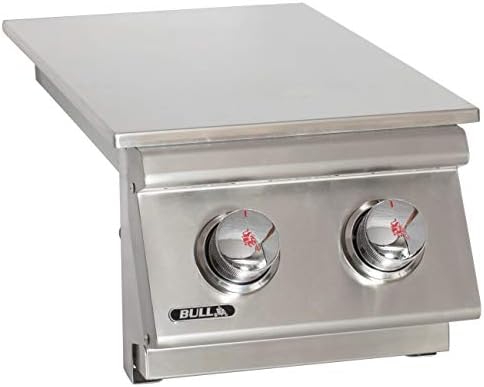 Bull Outdoor Products 30009 Natural Gas Slide-In Double Side Burner, Front and Back Design - Image 2