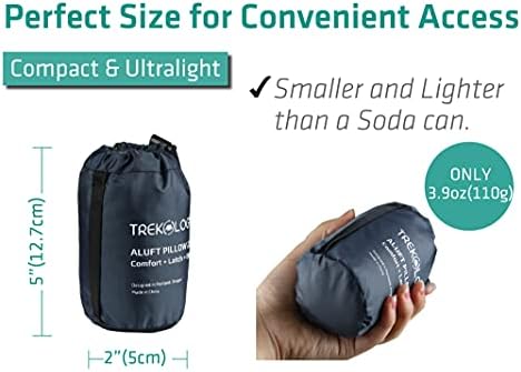 TREKOLOGY Aluft 2.0 Small Inflatable Camping Pillow for Backpacking, Travel - Image 5
