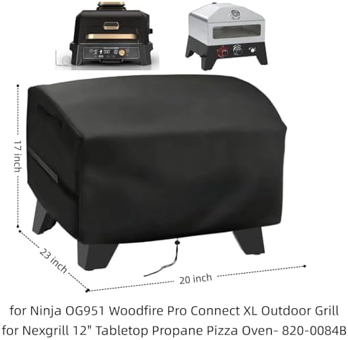 Mini Grill Cover for Ninja OG951 Woodfire Pro,for Nexgrill 12" Pizza Oven - Image 2
