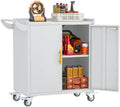 GAIOUS 35.6'' Tall Metal Garage Storage Cabinet with Wheels, Tool Cabinet by GAIOUS