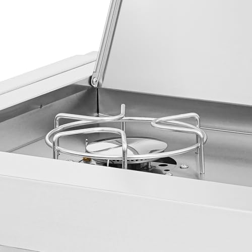2-Burner Stove for Outdoor Kitchen, Built-in Stainless Steel Side Burner with Removable Grates & Cover, Drop-In Gas Stove for BBQ Island, Patio, Backyard (Natural Gas, Double Burner) - Image 6