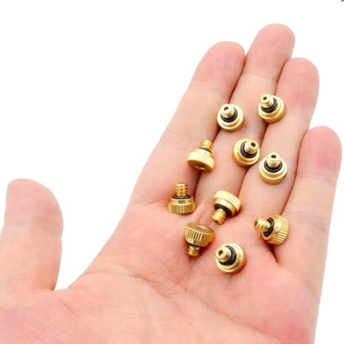 10Pcs Brass Misting Nozzle - 0.004" Orifice (0.1mm) Dia 10/24 UNC Replacement Heads for Outdoor Cooling System (0.1mm) - Image 4
