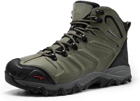 NORTIV 8 Men's Ankle High Waterproof Hiking Boots by NORTIV8
