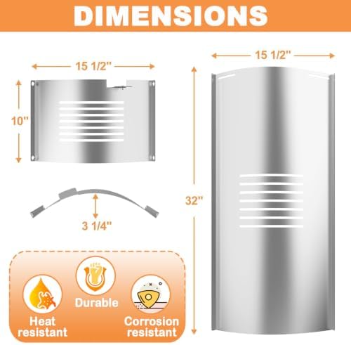 Flame Broiler Slide Cover & Bottom Kit for Pit Boss 1000 SER Smoker Pellet Grills Pit Boss 1000NC Nascar Edition,Austin XL Replacement Parts PB1000XL PB1000SC1 PB1000SC2,Rancher XL PB1000R10 Accessory - Image 5