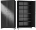GAIOUS 78.7" Tall Metal Storage Cabinet with Lock and Wheels, File Cabinet by GAIOUS